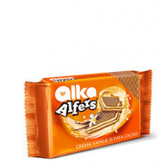 ALKA NAPOLITANE CU CREMA DE VANILIE 170G 12/BAX-WAFFER VANIGLIA