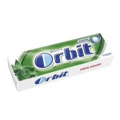 ORBIT SPEARMINT PASTILE 14G 15/BAX-GOMMA DA MASTICARE