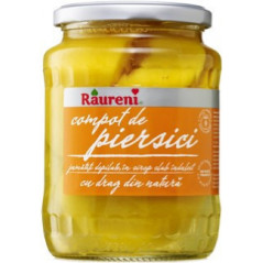 RAURENI COMPOT PIERSICI DEPELATE 700G-COMPOSTA PESCA