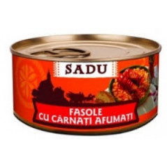 SCANDIA SADU FASOLE TARAN.CU CARNATI AF.400G-FAGIOLI CON SALSICCE AFF.