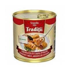 SCANDIA SARMALUTE CU CARNE IN FOI VARZA 400G-INVOLTINI IN FOGLIE DI VERZA