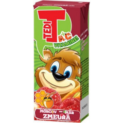 TEDI MORCOV MAR ZMEURA CUT. 0,2L-BIBITA CAROTE/MELE/LAMPONE